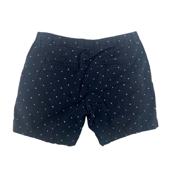 Old Navy Blue White Polka Dot Everyday Chino Shorts Size 8 Women’s - Picture 3 of 5